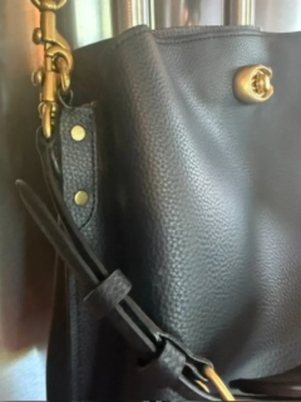 Coach Pebble Leather Small Satchel